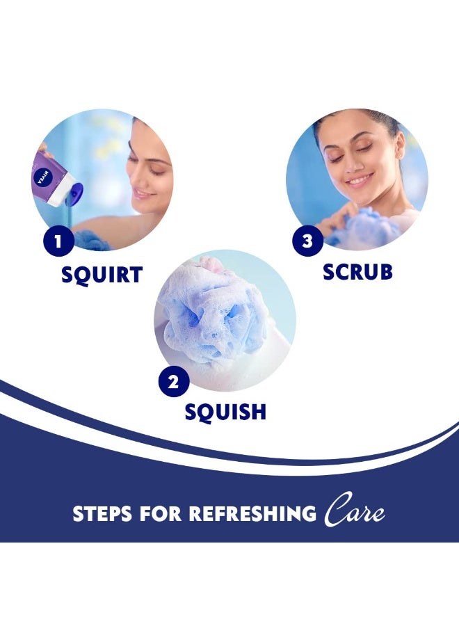 NIVEA Body Wash, Fresh Powerfruit Shower Gel, with Antioxidants & Blueberry Scent, 250 ml - Image 3